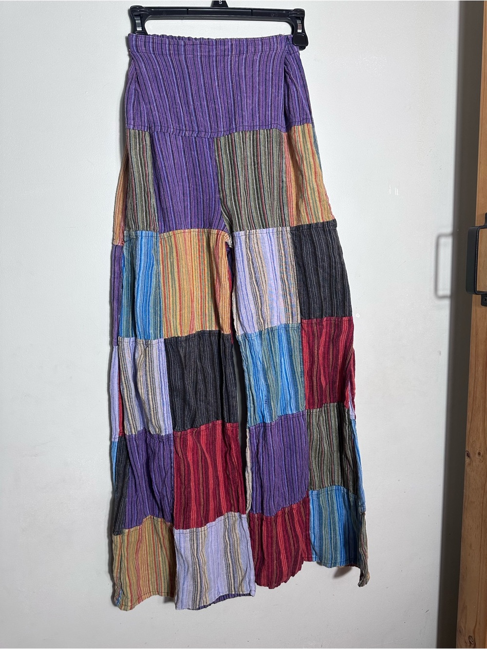 Bohemian Patchwork Wide Pants in Multicolor